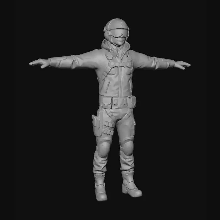 3D model for T-Pose Pilot