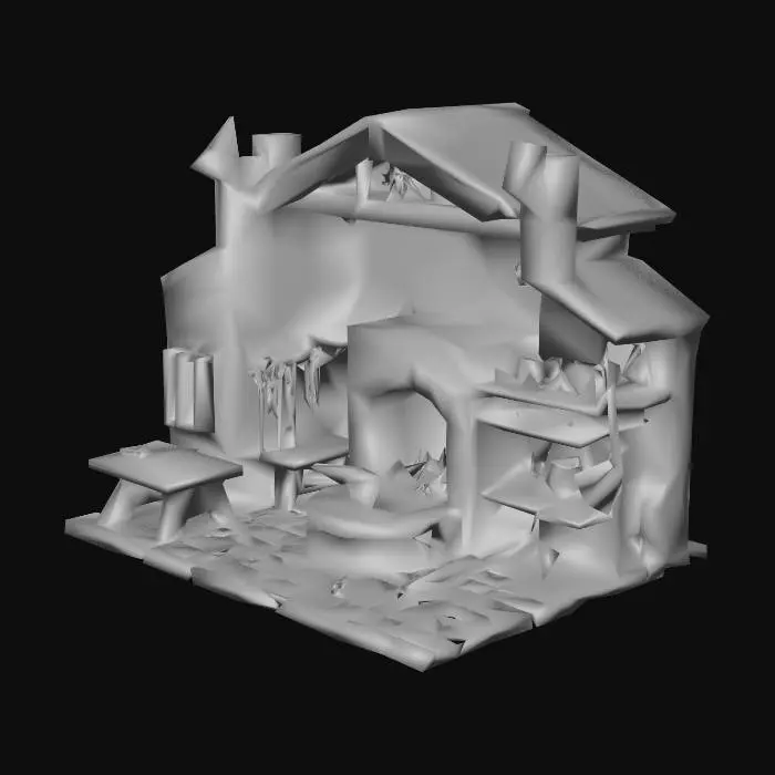 3D model for 3d forge for a medieval castle, modular