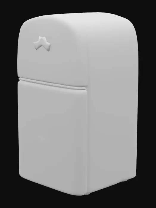 3D model for Fridge, Closed, Toon/anime style