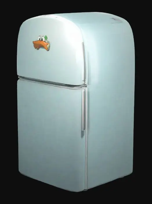 3D model for Fridge, Closed, Toon/anime style