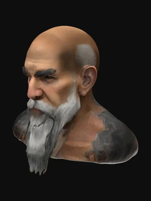 3D model for Worrier King Scanderbeg Elderly Sage