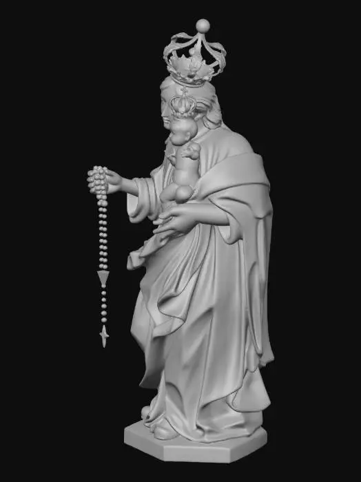 3D model for Madonna and Child Statue