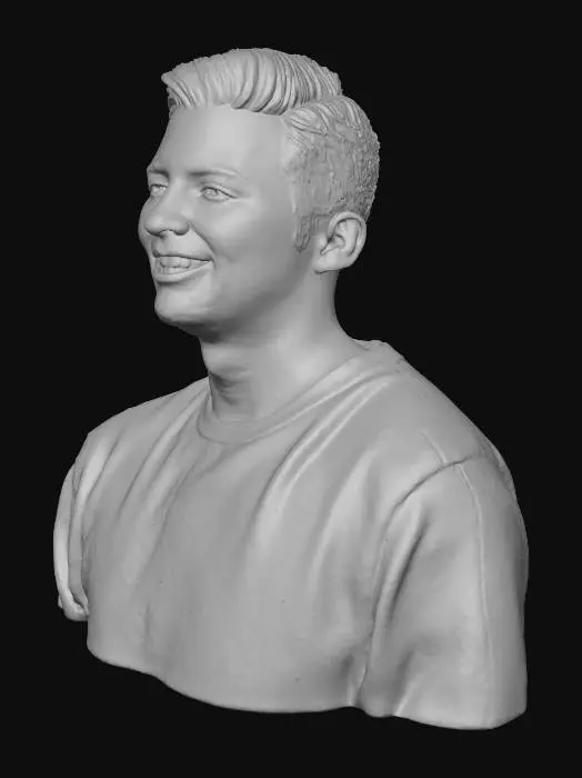 3D model for Smiling in Blue.