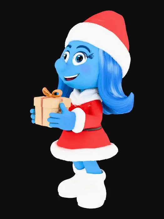 3D model for A female Christmas Smurf, #Christmas2025#