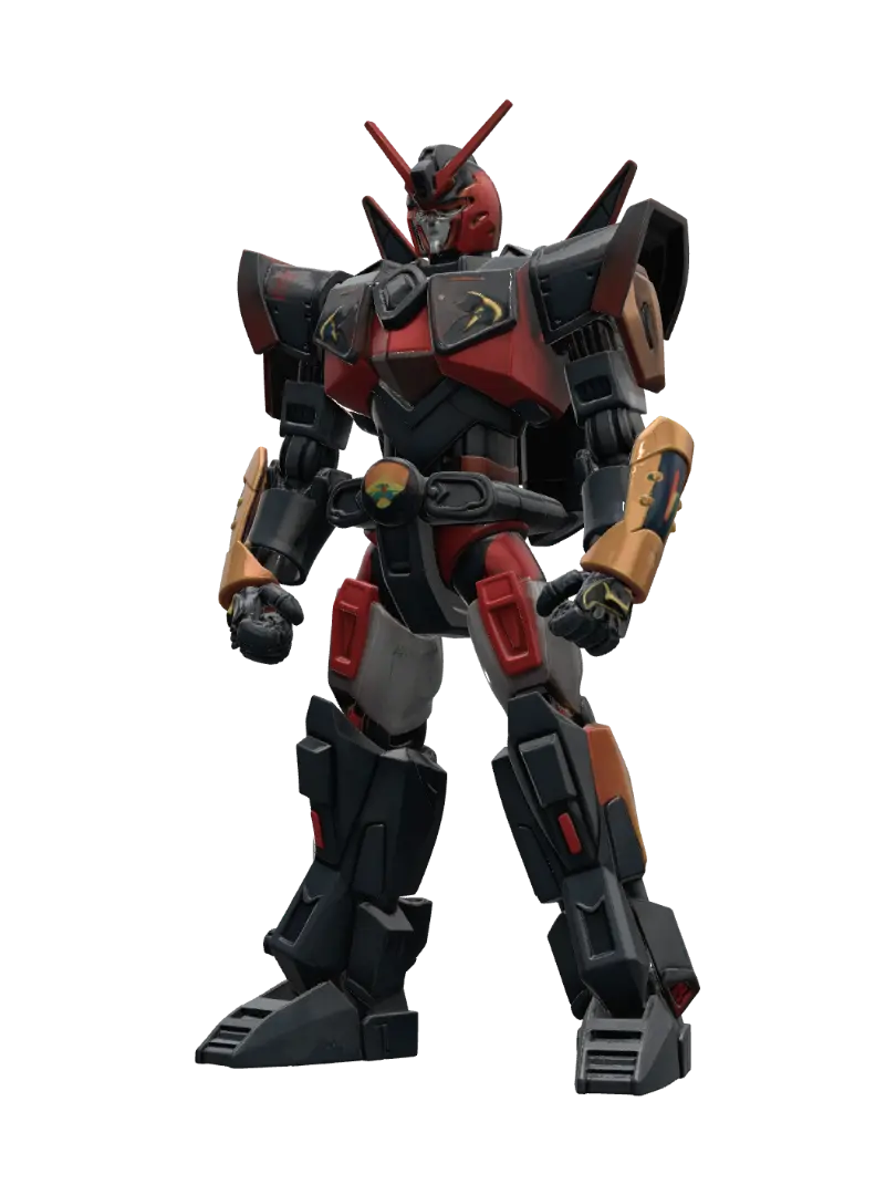 PowerRanger Megazord!! - Battlepose 3D model, vytvořený pomocí AI
