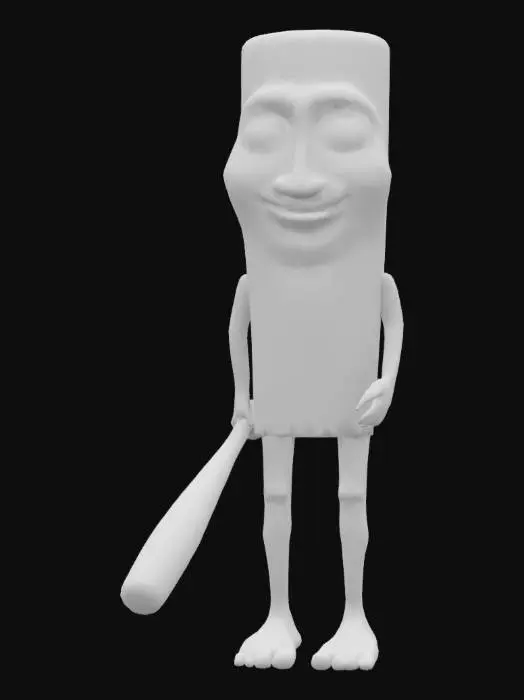 3D model for tung tung tung tung sahur