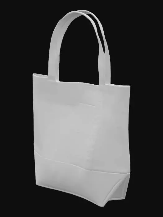 3D model for Tote Bag with Red Accents and red Trader joe's logo