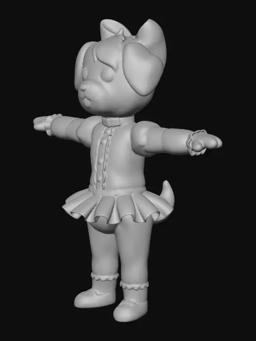 3D model for Biscuit the Plush Dog