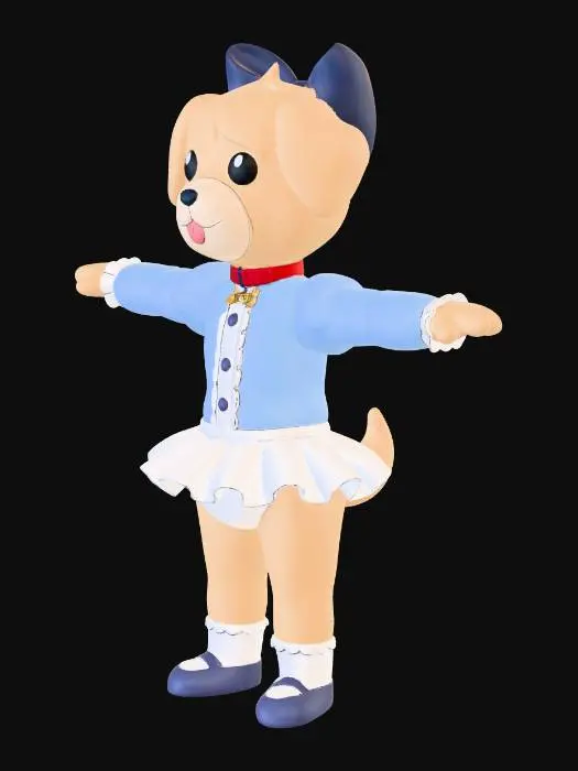 3D model for Biscuit the Plush Dog