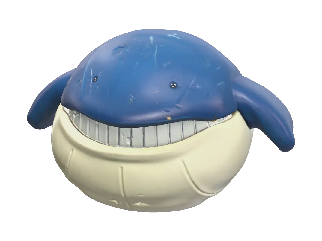 Wailmer Evolution 3D model, vytvořený pomocí AI