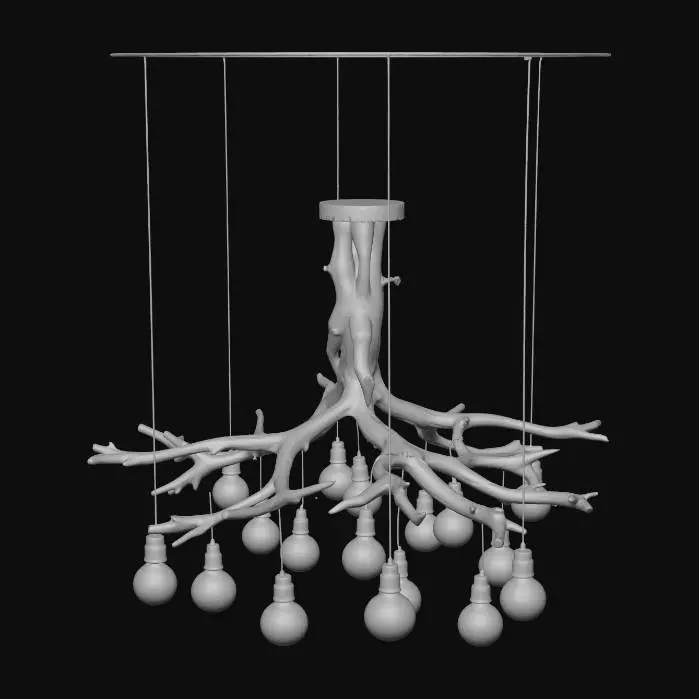 3D model for Rustic Radiance Chandelier