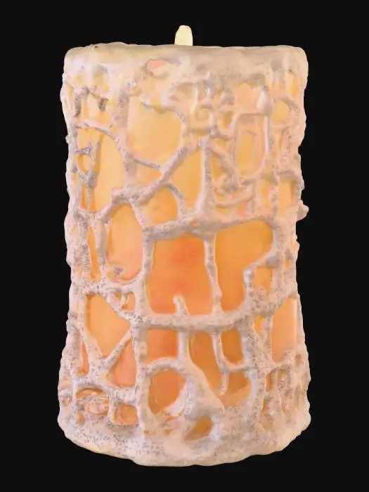 3D model for A candle covered in runes 