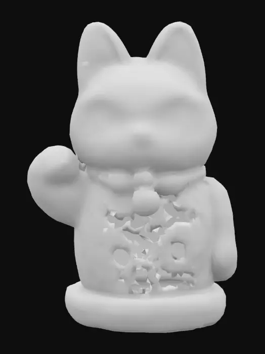 3D model for Neon Maneki-Neko