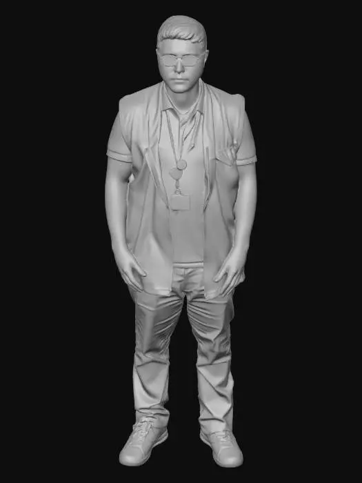 3D model for Green Vest Volunteer