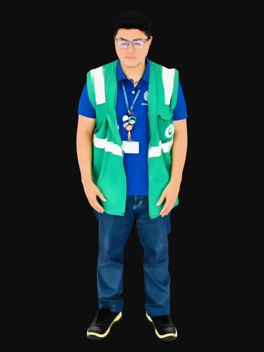 3D model for Green Vest Volunteer