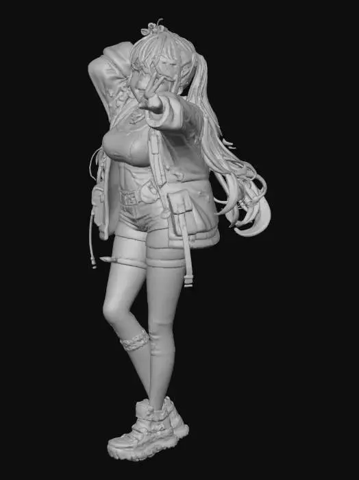 3D model for Anime Character Jackal