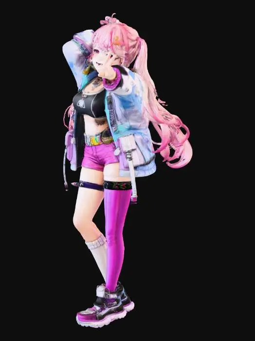 3D model for Anime Character Jackal