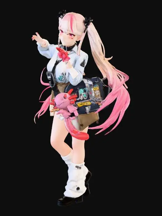 3D model for Axolotl Style