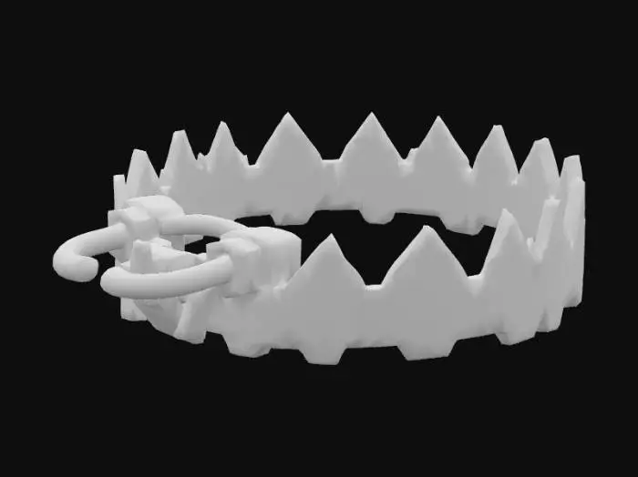 3D model for bear Trap with medium poly and high texture