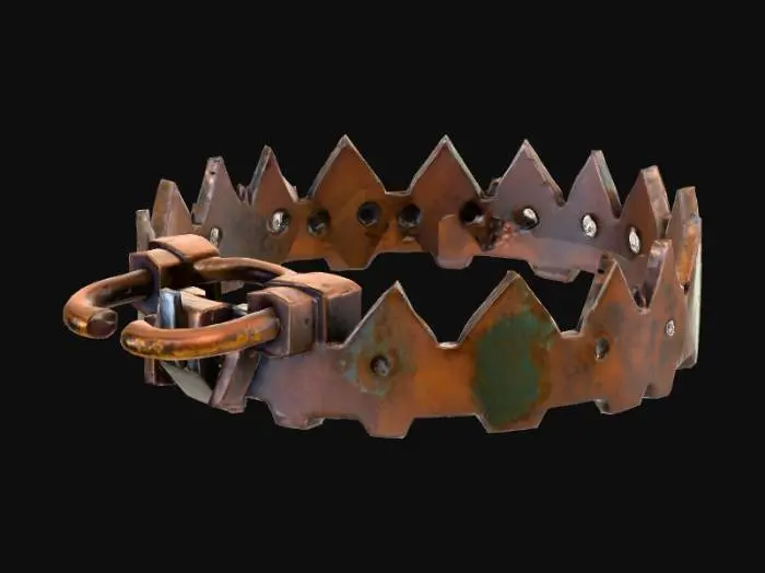 3D model for bear Trap with medium poly and high texture