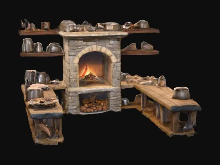 3D model for Rustic Hearthroom