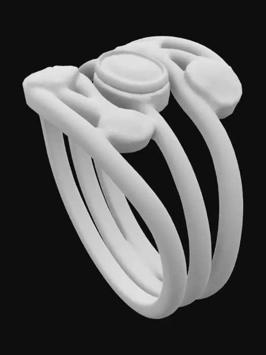 3D model for Golden Elegance Ring