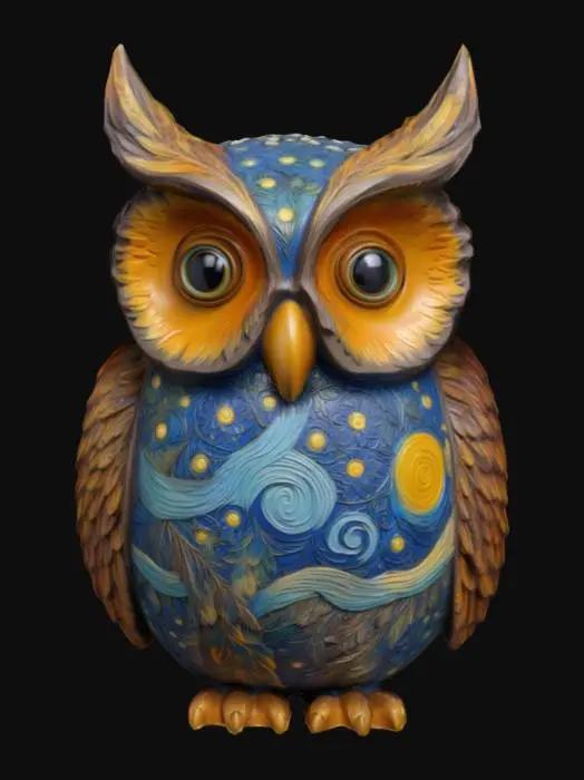 3D model for Starry Night Owl