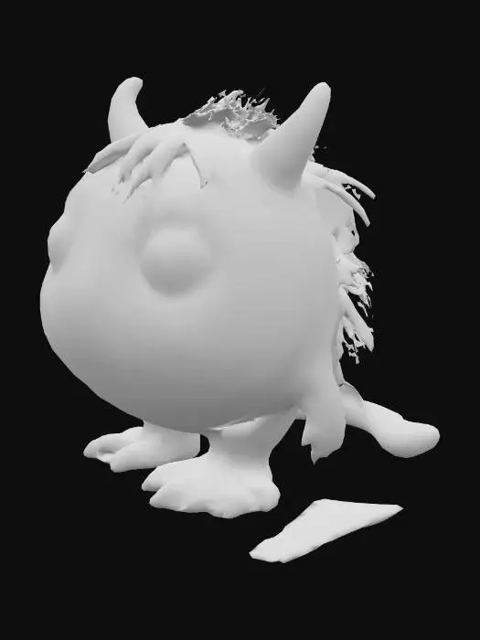 3D model for Green Spotted Monster