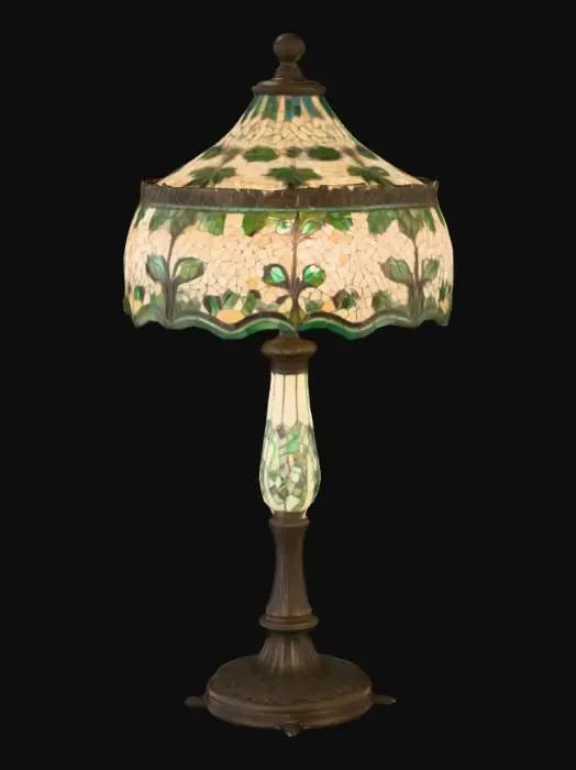3D model for Vintage Stained Glass Lamp