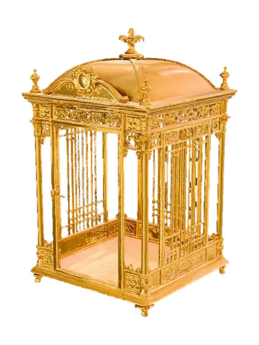 Golden Sanctuary 3D model, vytvořený pomocí AI