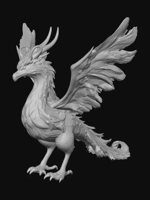 3D model for Majestic Crimson Gryphon