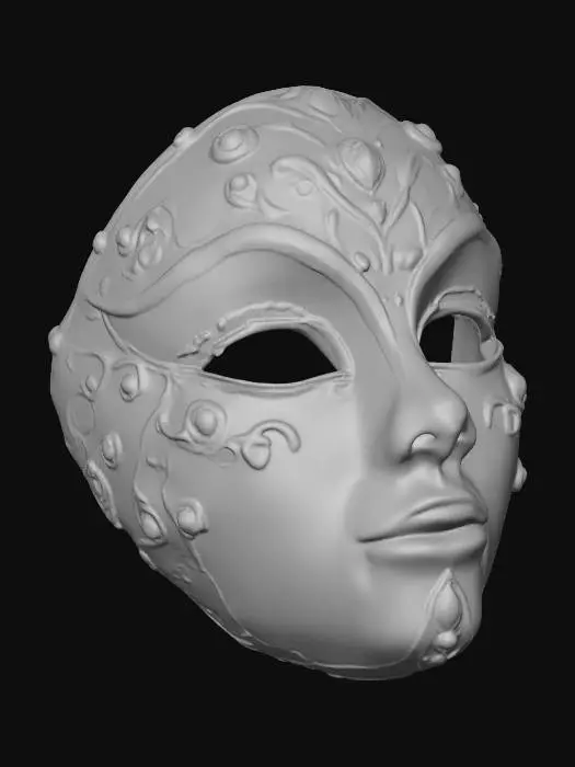 3D model for Elegant Masquerade Mask