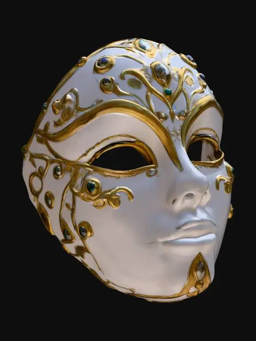 3D model for Elegant Masquerade Mask