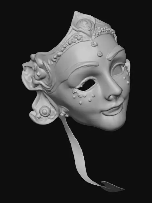 3D model for Enchanted Masquerade Mask