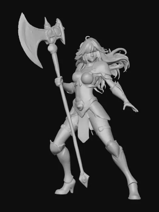 3D model for Warrior of the Arcane Plains