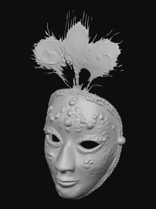 3D model for Gilded Peacock Masquerade