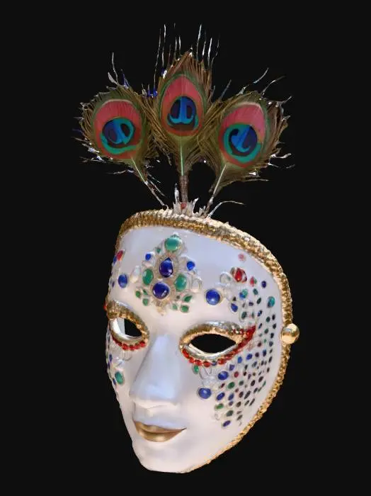 3D model for Gilded Peacock Masquerade