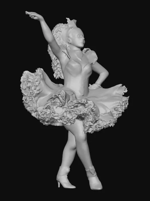 3D model for Blue Carnival Dancer
