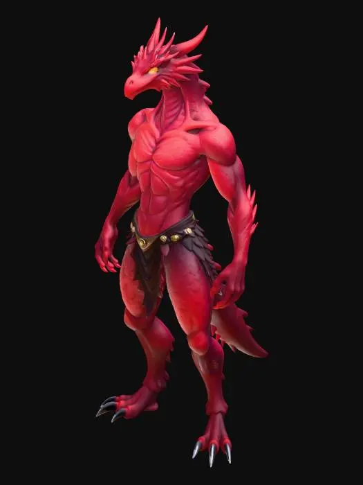 3D model for Crimson Wyrm