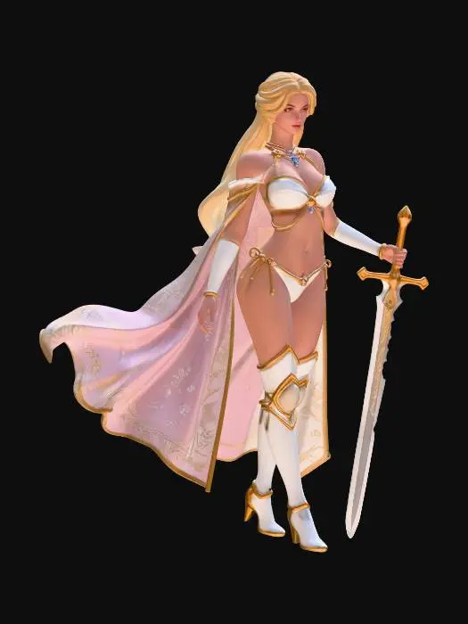 3D model for Aurora Dawnblade