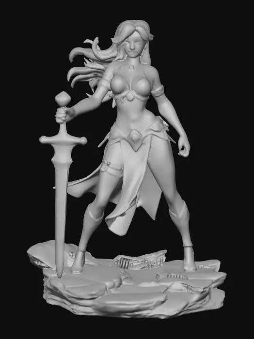 3D model for Kriegerin