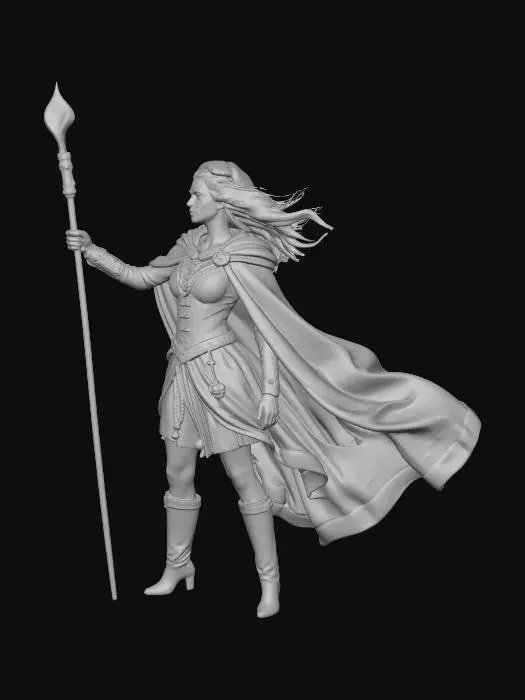 3D model for Aurora the Golden Valkyrie