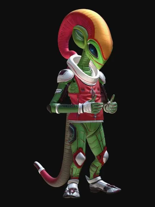 3D model for Crimson Horned Voyager