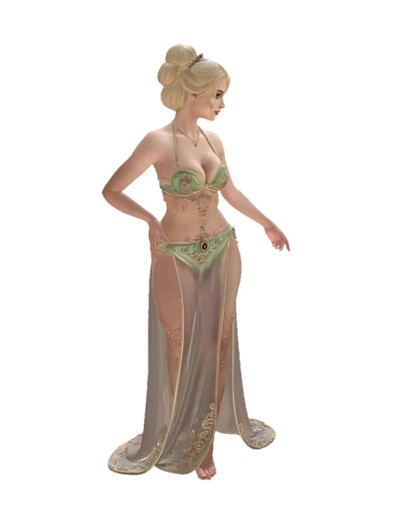 Gilded Goddess oleh ysprottel — dibuat dengan generator 3D Meshy AI, unduh gratis FBX OBJ GLB STL
