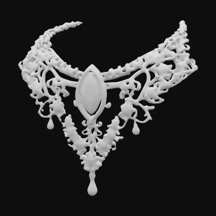 3D model for Ornate Diamond Necklace