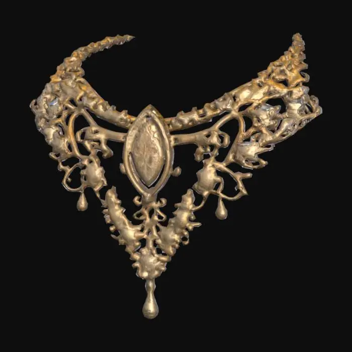 3D model for Ornate Diamond Necklace