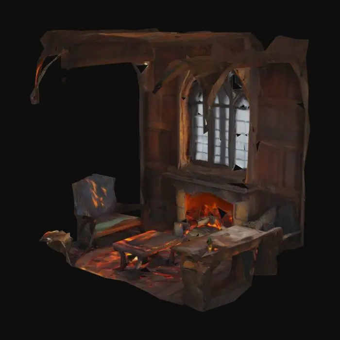 3D model for Gothic Study Retreat