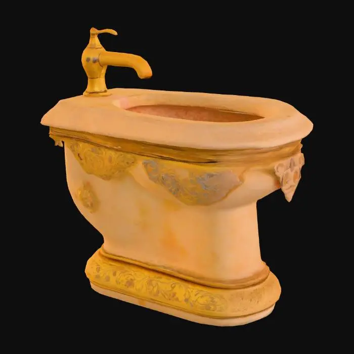 3D model for Golden Lavatory Treasure
