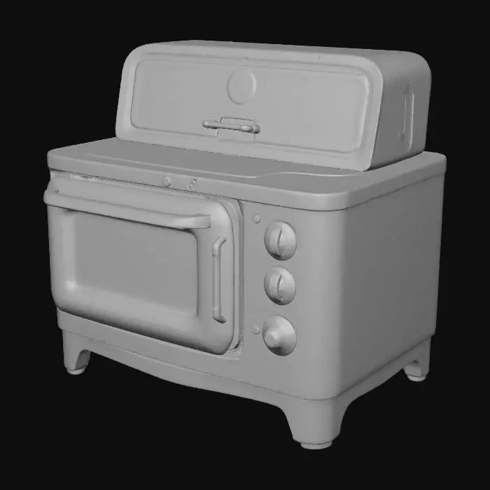 3D model for Retro Blue Oven