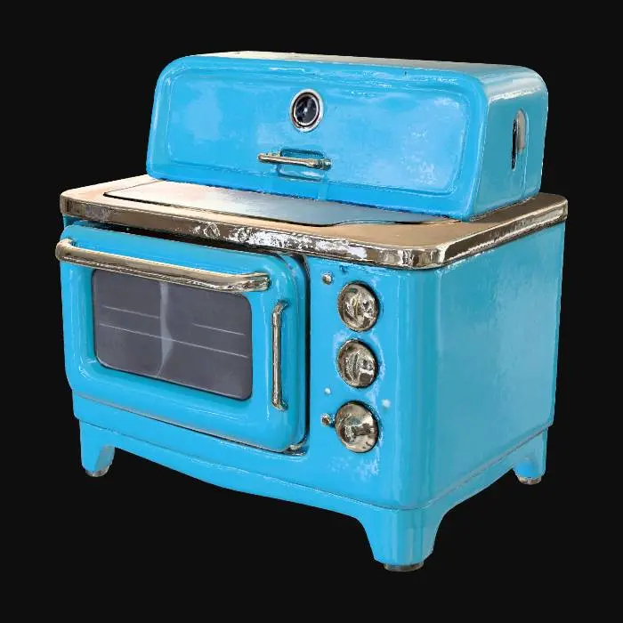 3D model for Retro Blue Oven